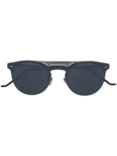 Shop Dior Aviator Style Round Frame Sunglasses