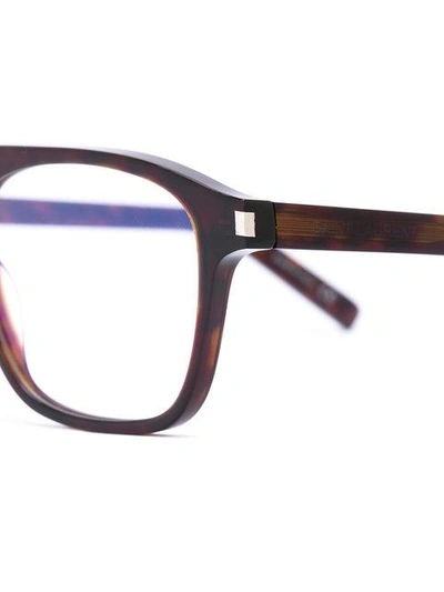 Shop Saint Laurent Square Frame Glasses