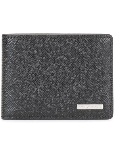 Shop Hugo Boss Textured Wallet In Black