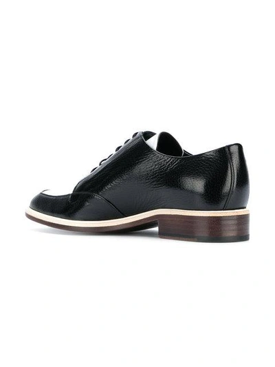 Shop Lanvin Two-tone Derby Shoes In Black