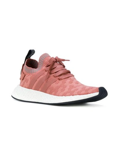 Shop Adidas Originals Nmd_r2 Primeknit Sneakers In Pink