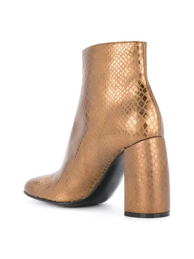 Shop Stella Mccartney Alter Ankle Boots In Metallic