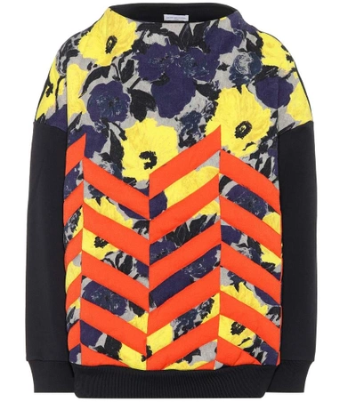 Shop Dries Van Noten Quilted Cotton-blend Sweatshirt In Multicoloured