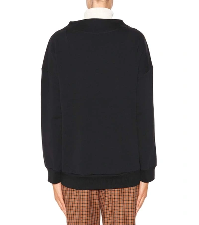 Shop Dries Van Noten Quilted Cotton-blend Sweatshirt In Multicoloured