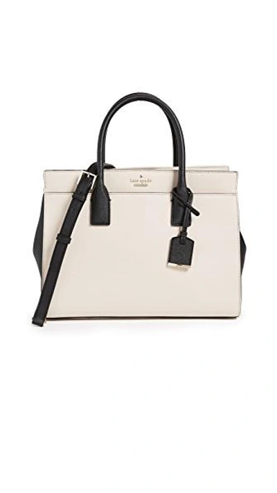 Shop Kate Spade Cameron Street Candace Satchel In Tusk/black