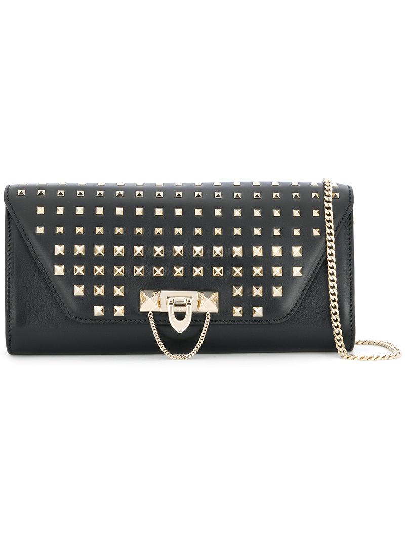 valentino clutch black