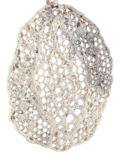 Shop Aurelie Bidermann Vintage Lace Clip In Metallic