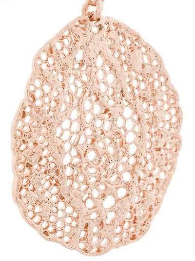 Shop Aurelie Bidermann Vintage Lace Clip In Metallic