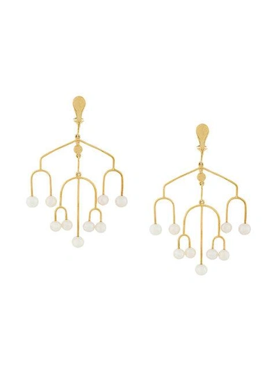 Sirocco chandelier clip-on earrings