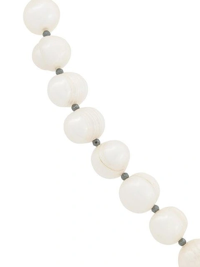 Shop Night Market Long Pearl Necklace In White