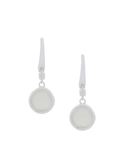 Shop Astley Clarke Mini Round Stilla Earrings In Metallic