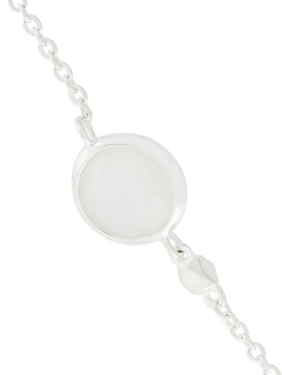 Shop Astley Clarke Mini Moonstone Round Stilla Bracelet In Metallic
