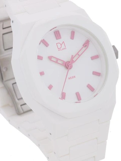 Shop D1 Milano 'neon' Armbanduhr In White