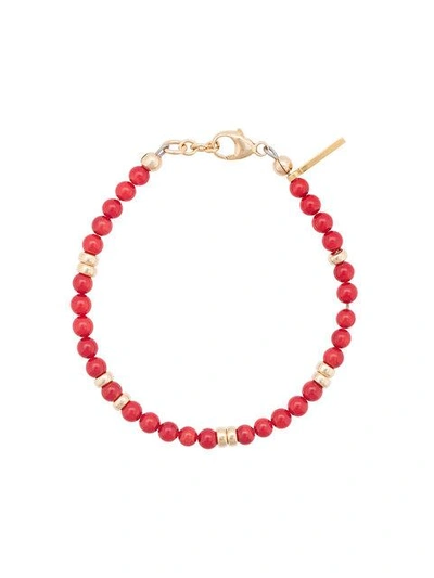 Shop Nialaya Jewelry Beaded Bracelet In Red