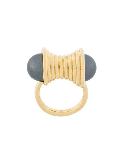 Wouters & Hendrix Vergoldetete 'curiosities' Ring Mit Perlen In Metallic