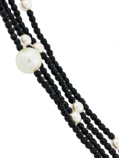 Shop Maria Calderara Beaded Necklace - Black