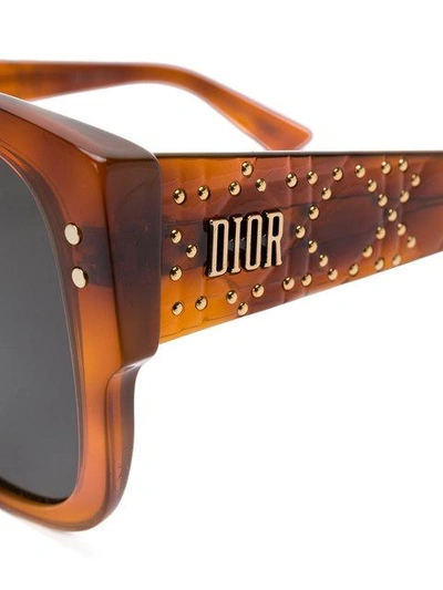 Shop Dior Studs Sunglasses In Brown