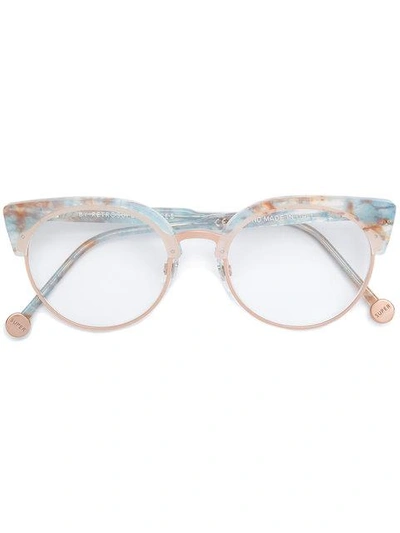 Shop Retrosuperfuture Marble Framed Glasses - Blue