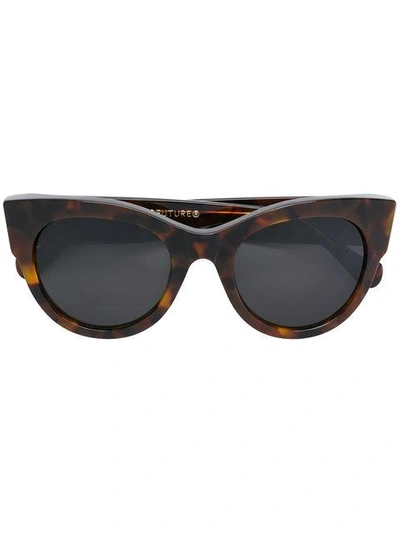 Shop Retrosuperfuture Noa Cat-eye Sunglasses In Brown