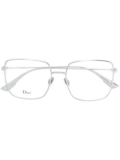 Shop Dior Stella Glasses In Metallic