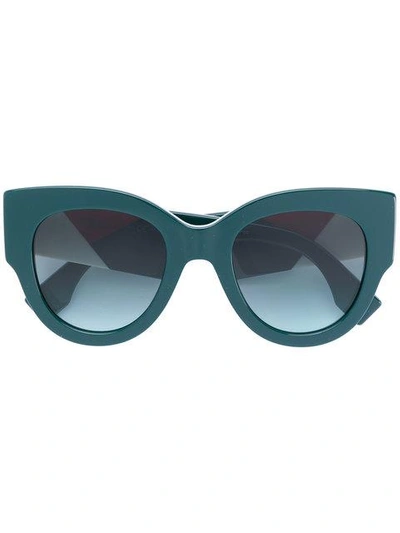 Shop Fendi Oversized Cat Eye Sunglasses In 1edeq