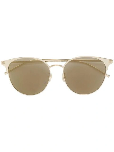 Shop Saint Laurent Round Frame Sunglasses