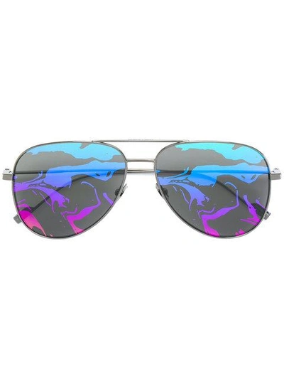 Shop Saint Laurent Rainbow Classic 11 Sunglasses
