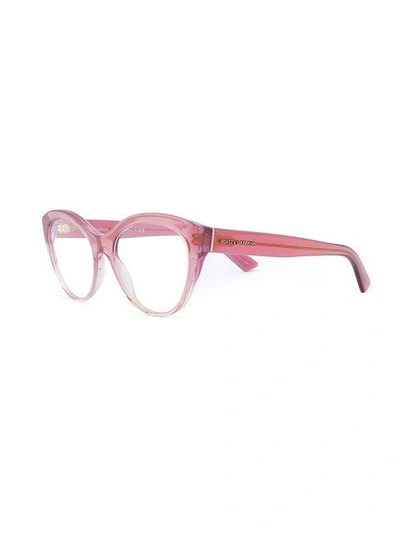 Shop Dolce & Gabbana Oval Frame Glasses In Pink