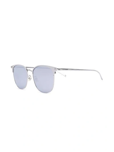 Shop Saint Laurent Rounded Sunglasses