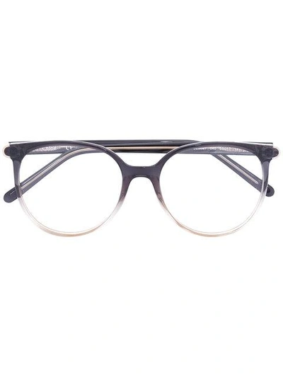 Shop Chloé Eyewear Gradient-effect Round Glasses - Black