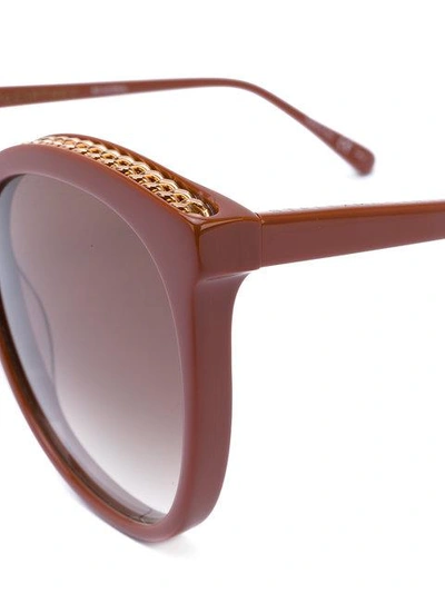 Shop Stella Mccartney Eyewear 'falabella' Sonnenbrille - Braun