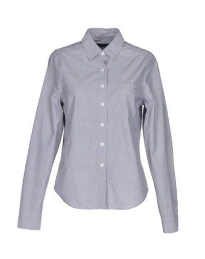 Shop Equipment Solid Color Shirts & Blouses In Light Grey