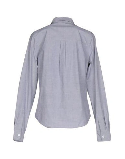 Shop Equipment Solid Color Shirts & Blouses In Light Grey