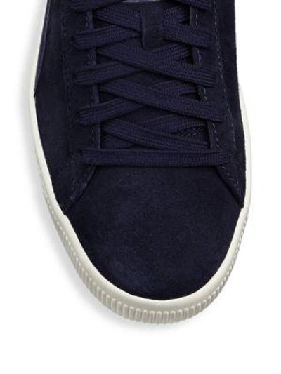 Shop Puma Men's Clyde Normcore Suede Low-top Sneakers In Blue