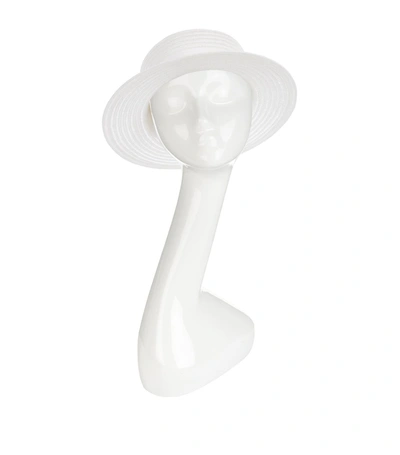 Shop Maison Michel Kiki Straw Hat In White