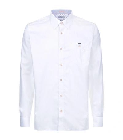 Shop Ted Baker Portmyo Cotton Shirt In White