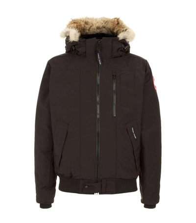 Shop Canada Goose Borden Bomber Jacket In Black