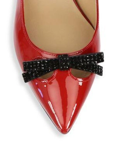 Shop Marc By Marc Jacobs Abbey Leather Slingback Pumps In Red