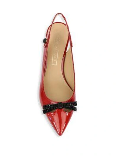Shop Marc By Marc Jacobs Abbey Leather Slingback Pumps In Red