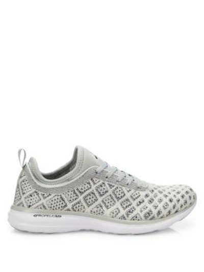 Shop Apl Athletic Propulsion Labs Techloom Phantom Sneakers In White Parchment Cream