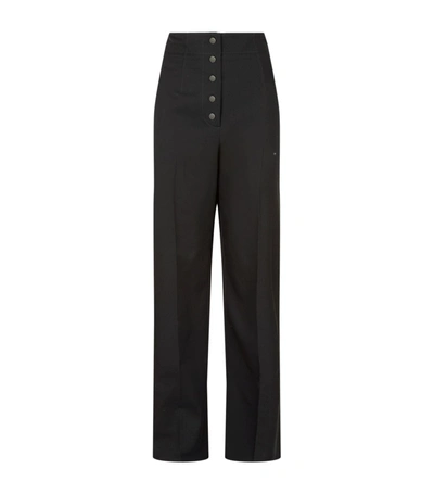 Shop Stella Mccartney Fabienne Trousers In Black