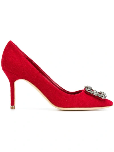 Shop Manolo Blahnik Red