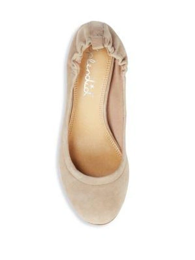 Shop Splendid Rosy Slip-on Suede Pumps In Taupe