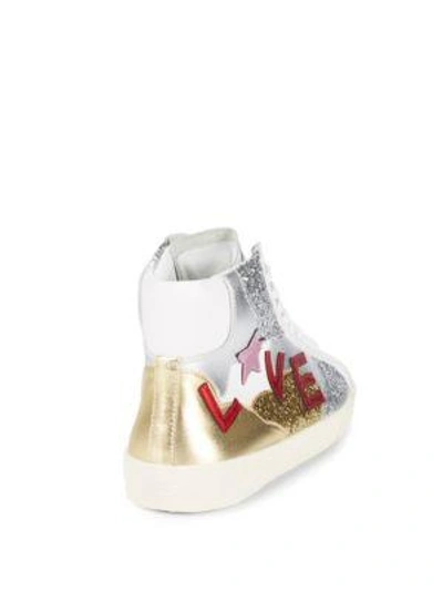 Shop Saint Laurent Love Sneakers In Multi