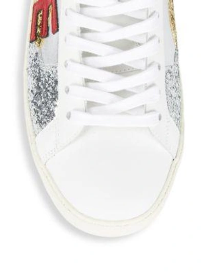 Shop Saint Laurent Love Sneakers In Multi