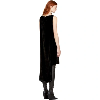 Shop Gareth Pugh Black Velvet Cape Dress