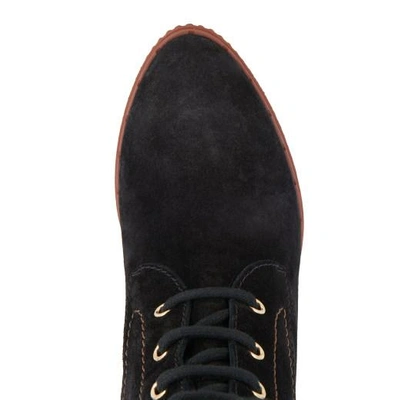 Shop Tod's Boots In Suede In Black