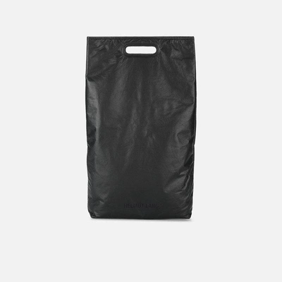 Helmut Lang Black Rectangle Leather Tote Bag | ModeSens