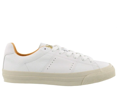 Kappa White Leather Sneakers | ModeSens
