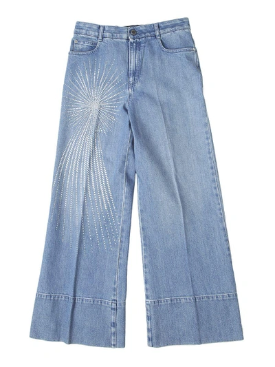 Shop Stella Mccartney Blue Denim Culotte Jeans